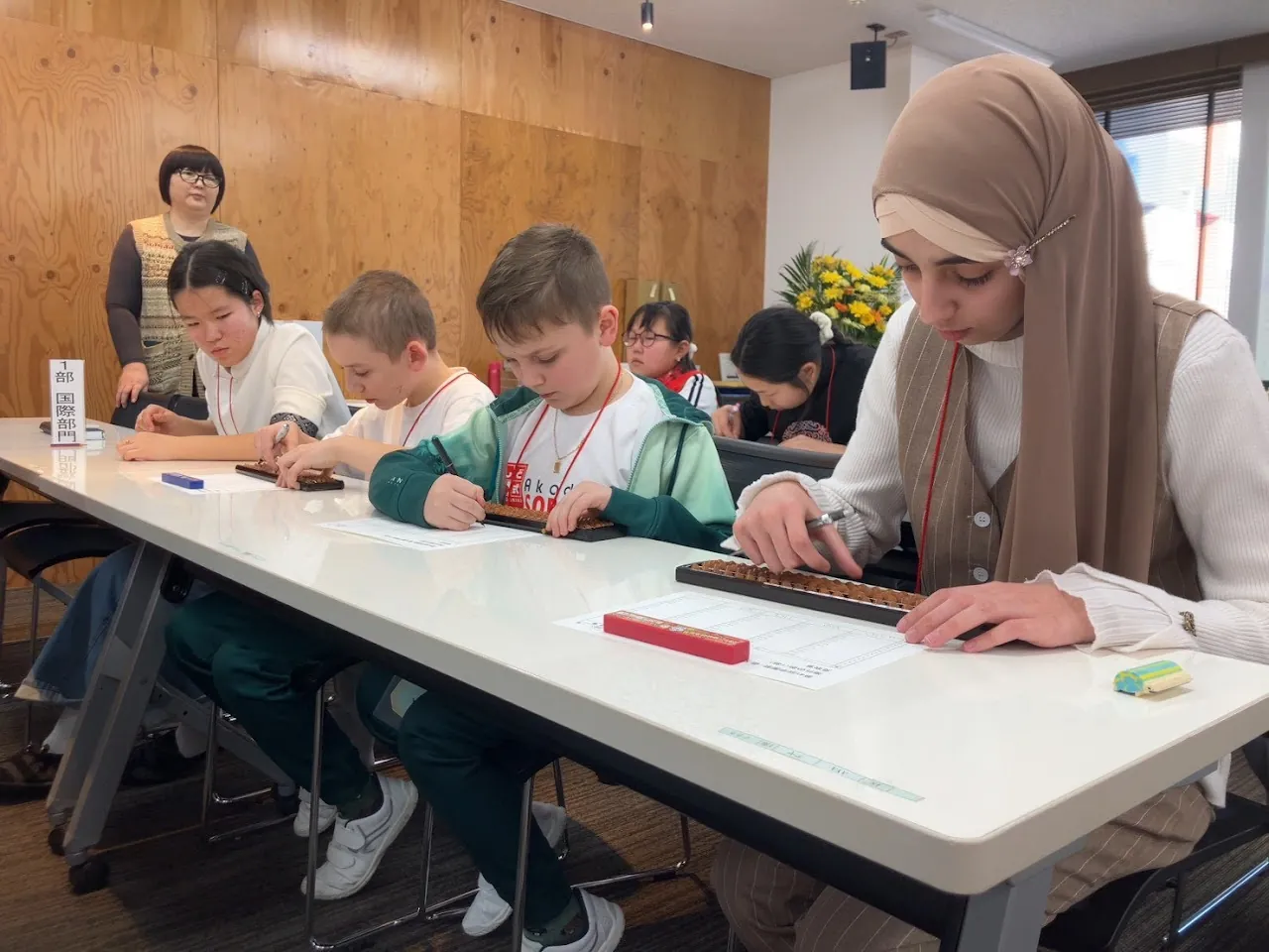 学園祭での国際交流